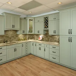Florence Sage Shaker Cabinets