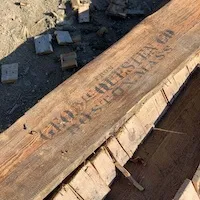 Geo McQuesten stamped lumber