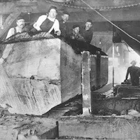 McEwan Lumber Men Working Band Saws