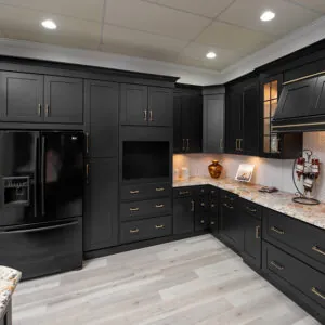Modern Black Shaker Cabinets